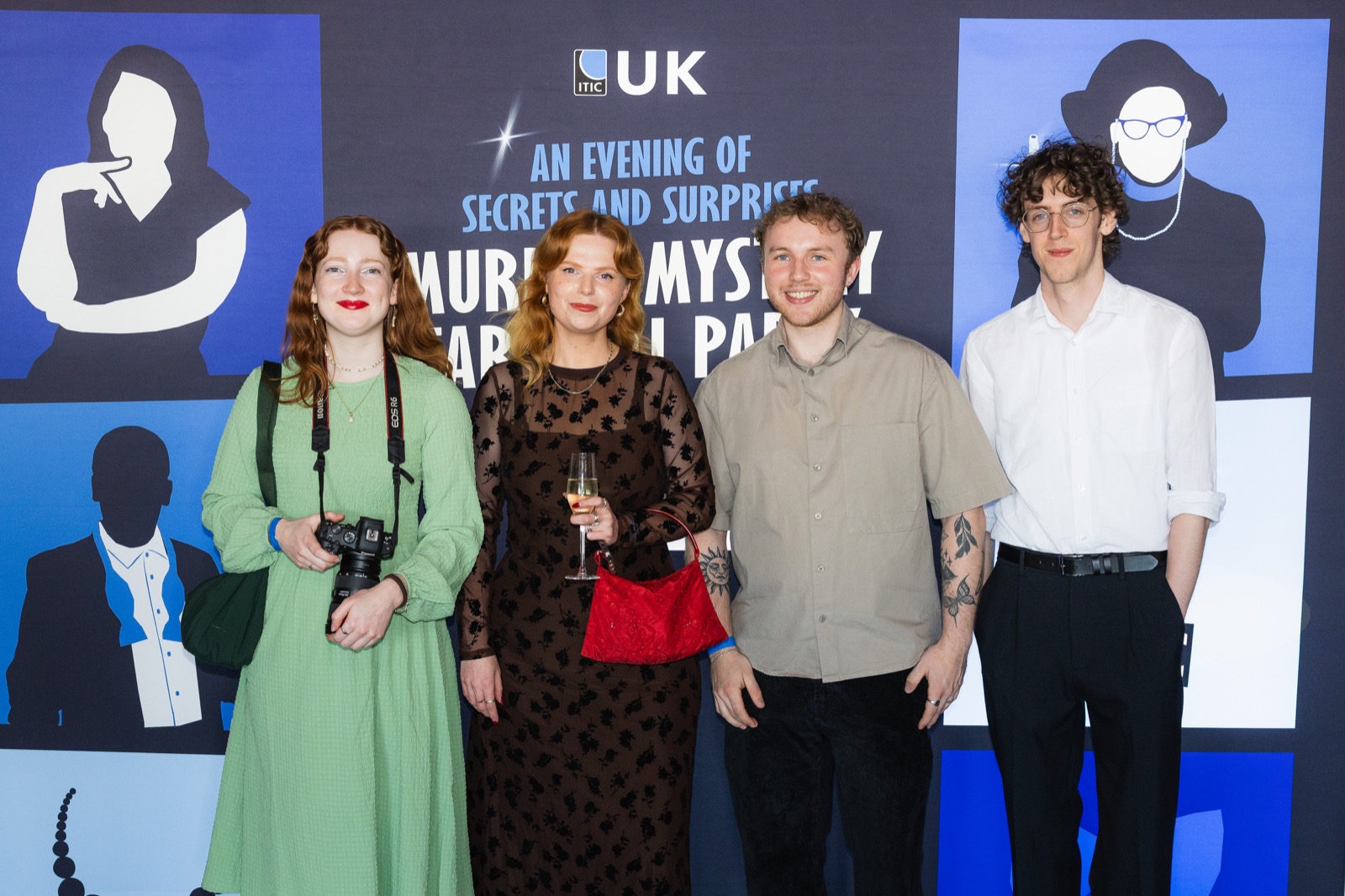 Four Voyageur team members together at an ITIC UK evening event